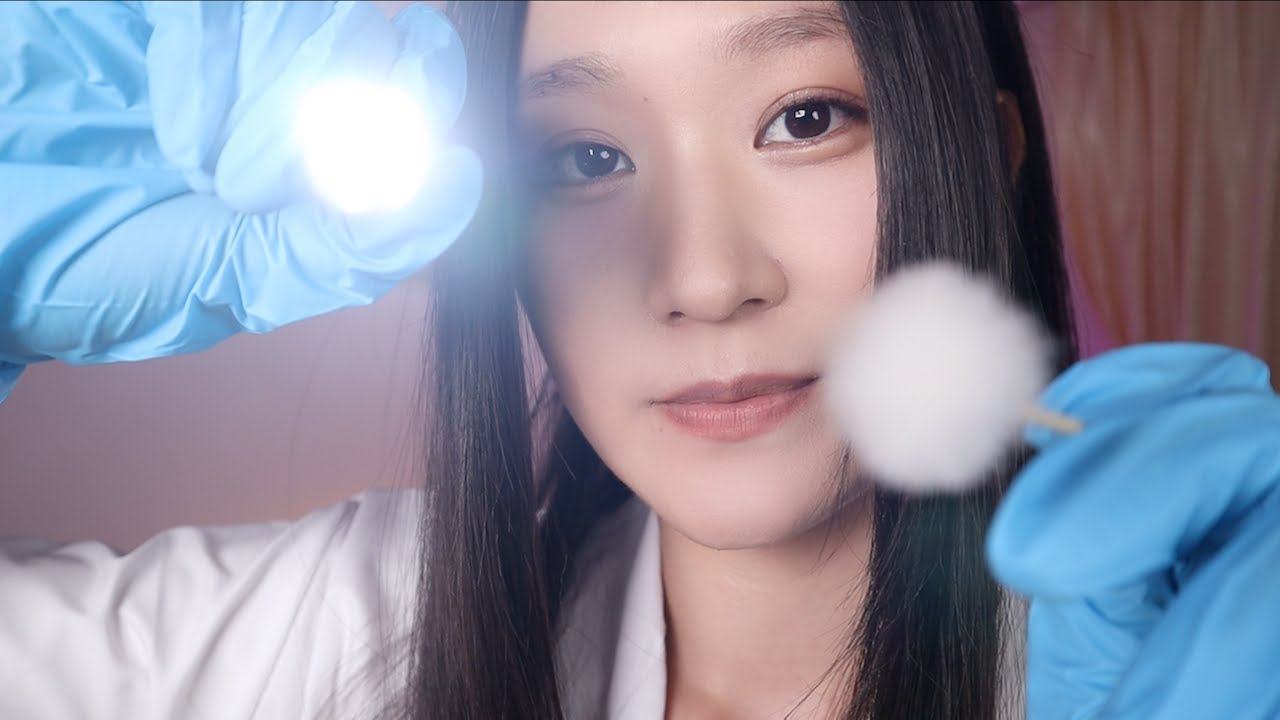 ASMR Cranial Nerve Exam (Soft Spoken) 🩺 Eye | Hearing | Smell | Face Exam ✨🔦 My first video🎉