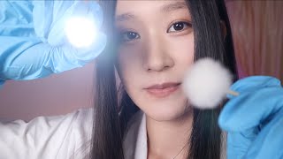ASMR Cranial Nerve Exam (Soft Spoken) 🩺 Eye | Hearing | Smell | Face Exam ✨🔦 My first video🎉