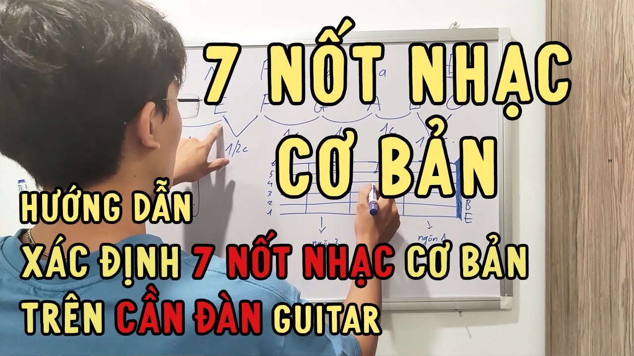 7 nốt nhạc cơ bản & cách xác định nốt nhạc trên cần đàn guitar