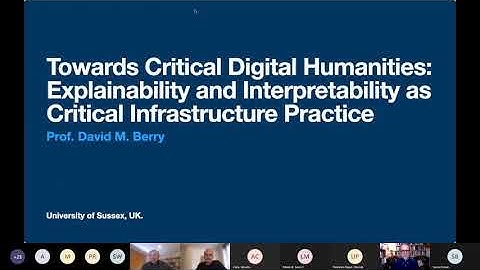 David Berry - Towards Critical Digital Humanities