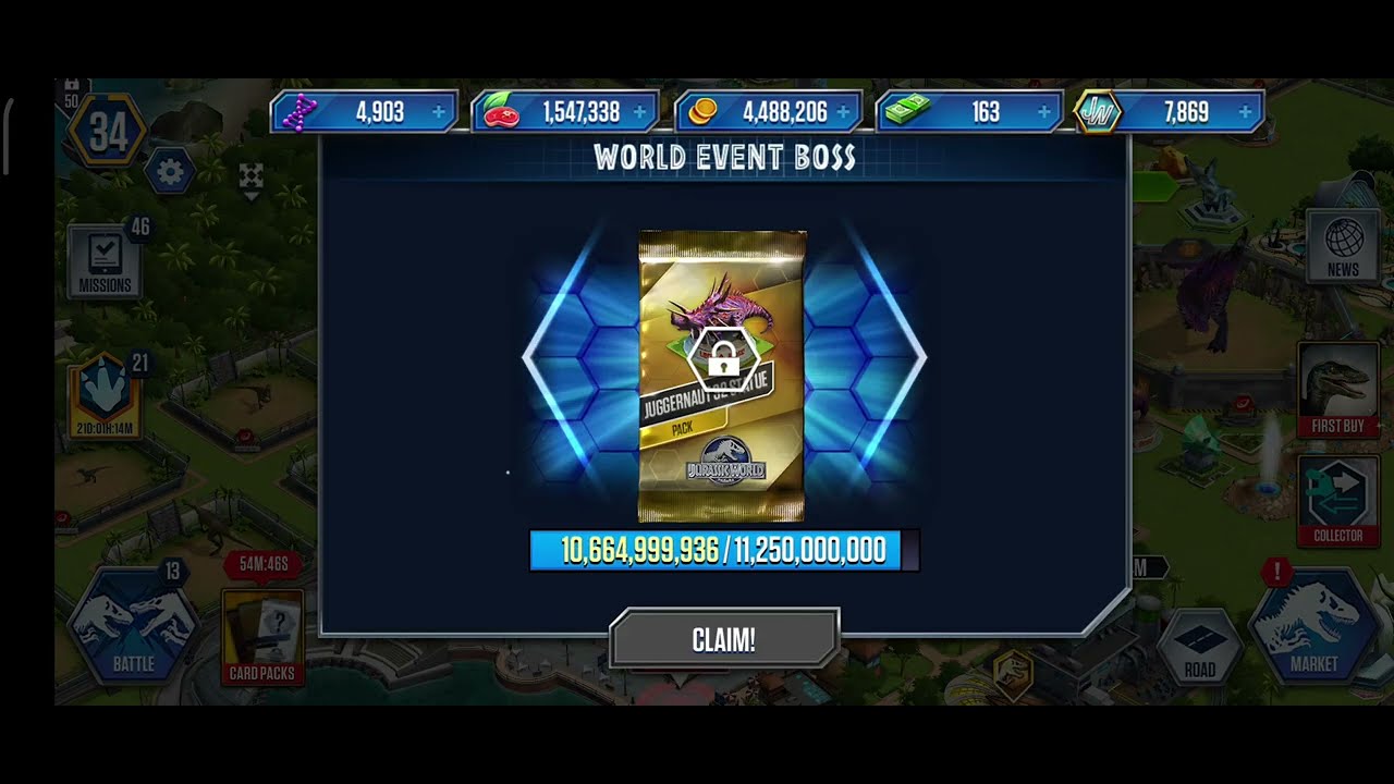 World event complete🌏🦖-Jurassic world: the game - YouTube