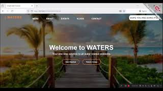 How to create a simple website using HTML AND CSS only with on one background image