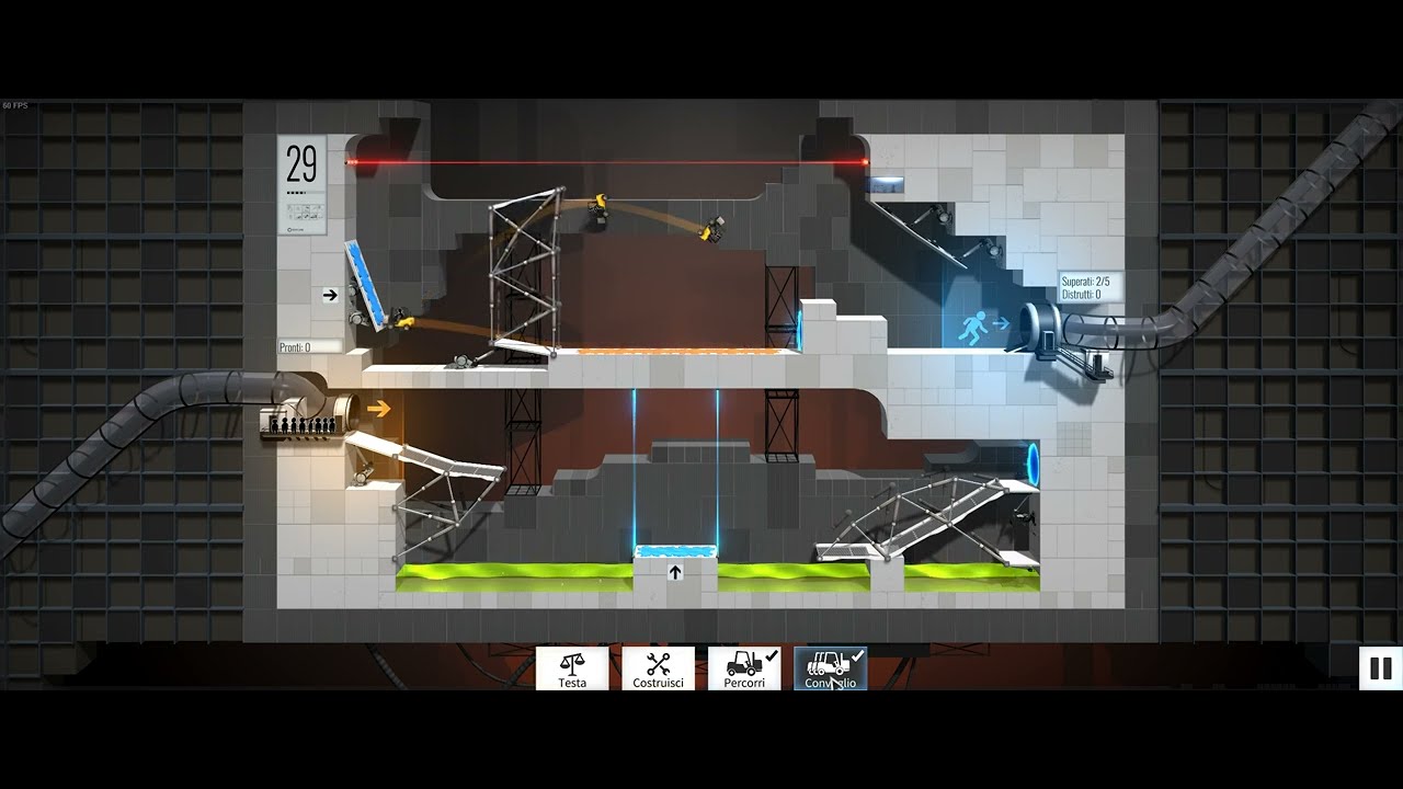 Bridge Constructor Portal - Level 19 - YouTube