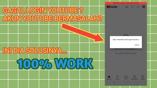 Cara mengatasi gagal login di aplikasi youtube || Ada masalah saat login ke akun screenshot 4