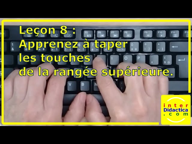 Apprendre à taper sur un clavier 1 - Cours Informatique Gratuit