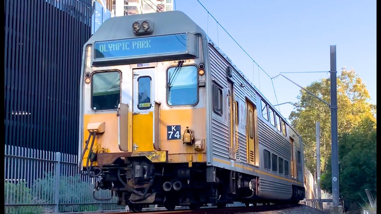 Australian Trains Sydney’s Olympic Park Railway Line (Extended version