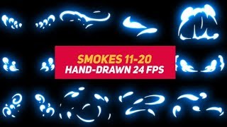 Liquid Elements 2 Smokes 11-20 | After Effects Template | Elements