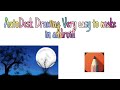 Moon Drawing very easy || In 10 mins drawing || By AutoDesk || AG Varun #Autodesk.