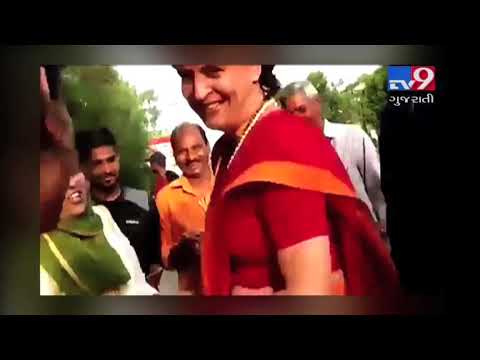 See how Priyanka Gandhi Vadra reacts after people chant Modi slogans in Indore, Madhya Pradesh- Tv9