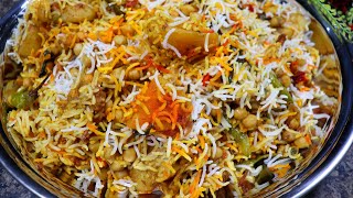 Delicious Chana Biryani Recipe Masaledaar Aloo Chana Biryani Juicy Y Biryani Recipe