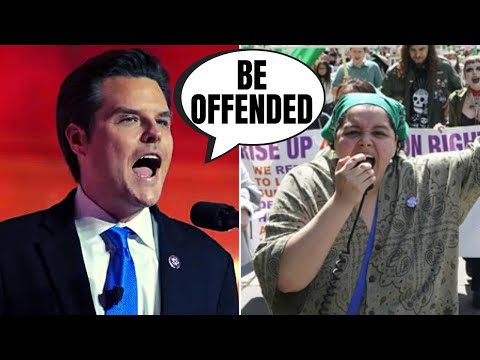 Matt Gaetz Has PERFECT Response After Insulting Abortion Protestors | "Be Offended"