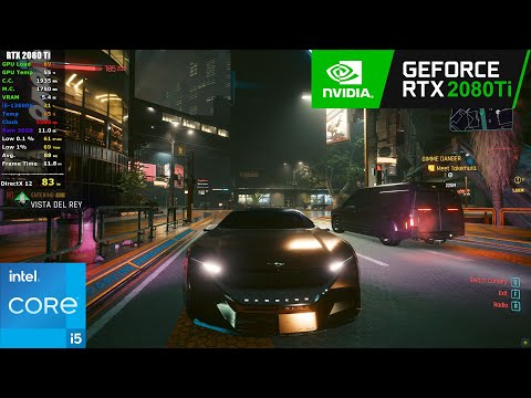 Cyberpunk 2077 : RTX 2080 Ti + i5 13600K - 1080p Ultra (DLSS On/Off, RTX On/Off)