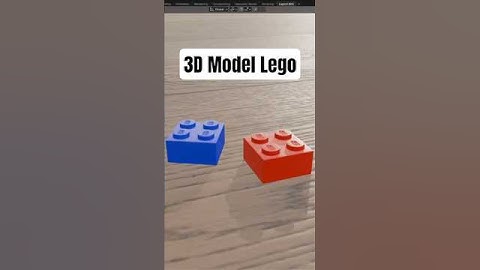 Model a Lego Brick in Blender in 60 Seconds! 🧱✨ Quick 3D Tutorial