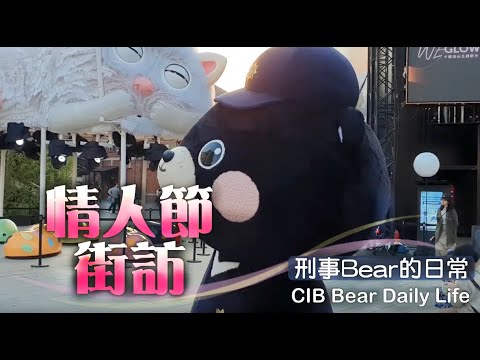【 刑事Bear的日常】EP8 情人節街訪/CIB Bear Daily Flife EP8