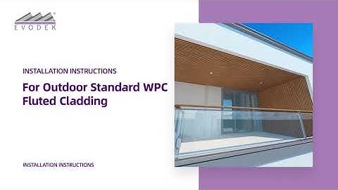 EVODEK outdoor cladding universal installation