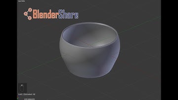 Just 1 Minute to Model a Simple Bowl in Blender 2.79 - Blender Tutorials For Beginners