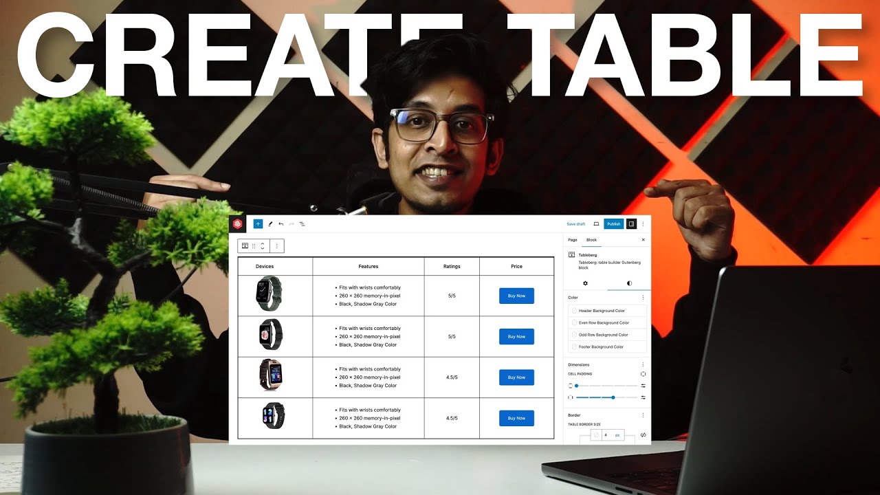 How to Create Tables in WordPress Block Editor - YouTube
