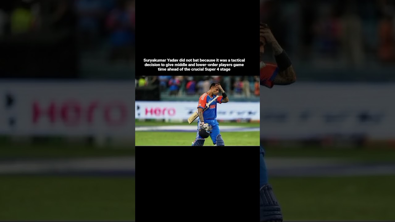 Suryakumar Yadav did not bat 