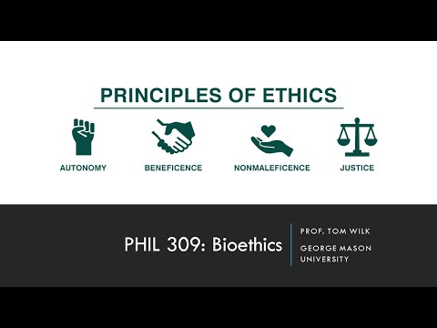 Lecture 1 - Principles of Bioethics