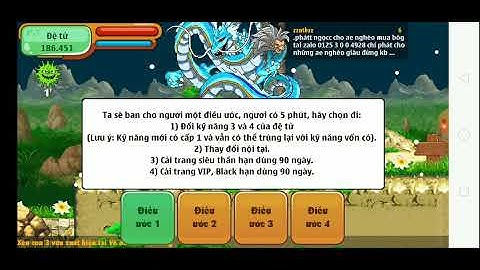 đổi skill đệ tử bằng ngọc rồng băng và cái kết đắng