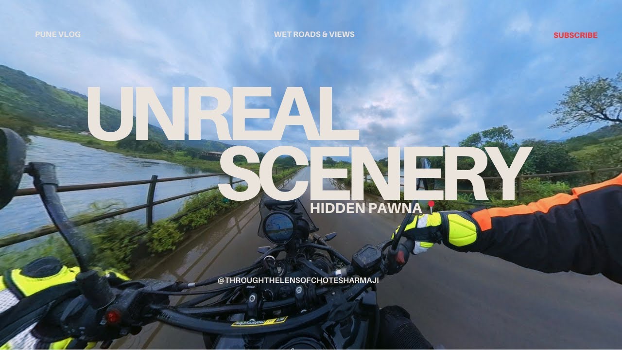 POV | ASMR | Chasing Clouds: Pune to Pawna Monsoon Ride ⛈️🏍️💚😍