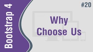Bootstrap 4 Theme 1 in Arabic #20 - Create Why Choose Us Section