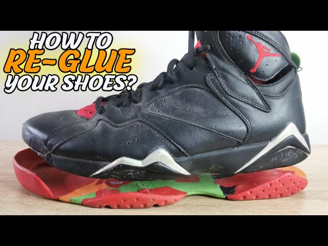 Easiest way how to RE-GLUE Jordan Shoes using BARGE CEMENT 