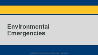 Environmental Emergencies