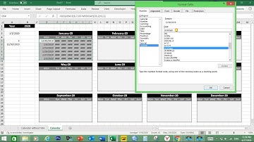 Календарь в Excel без VBA
