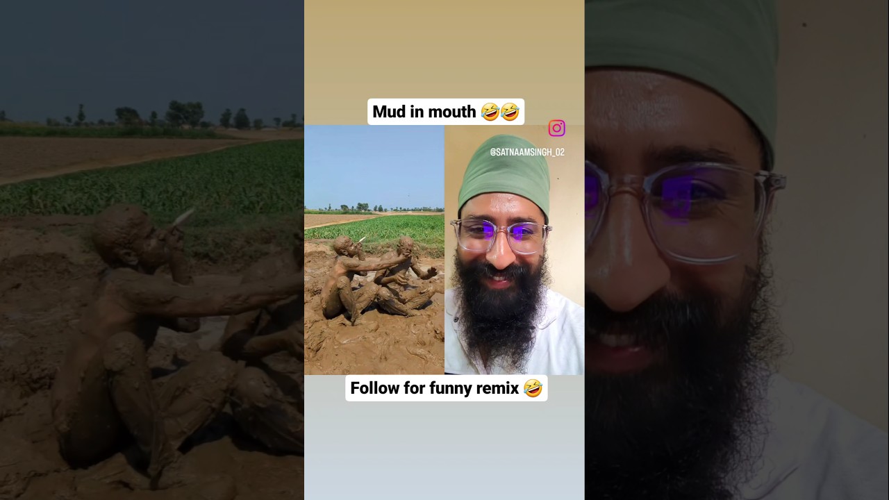 Mud in mouth 🤣🤣 