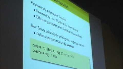 ICFP 2012.  Brian Huffman: Formal verification of monad transformers.