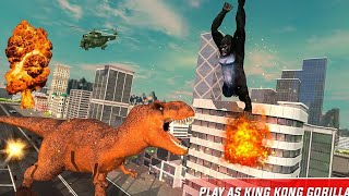 Monster Dino vs King Kong - city Ramage Simulator #2 Android Gameplay. screenshot 4