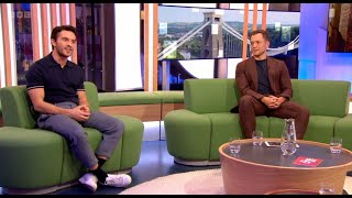 Celebrity The One Show - Taron Egerton, Jonathan Bailey Profile