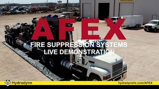 Hydradyne AFEX Fire Suppression Demonstration