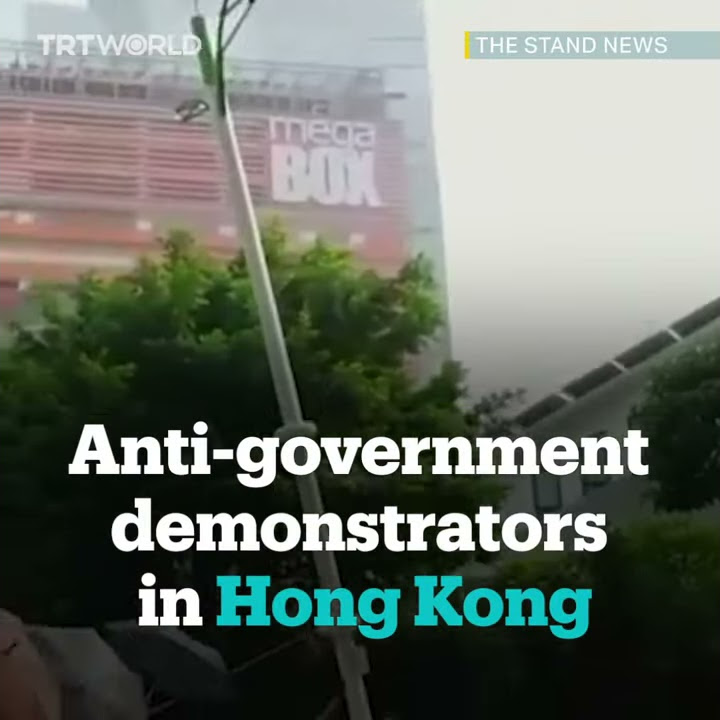 Hong Kong protesters cut down smart lampposts
