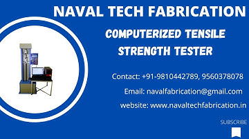 Computerized Tensile Strength Tester