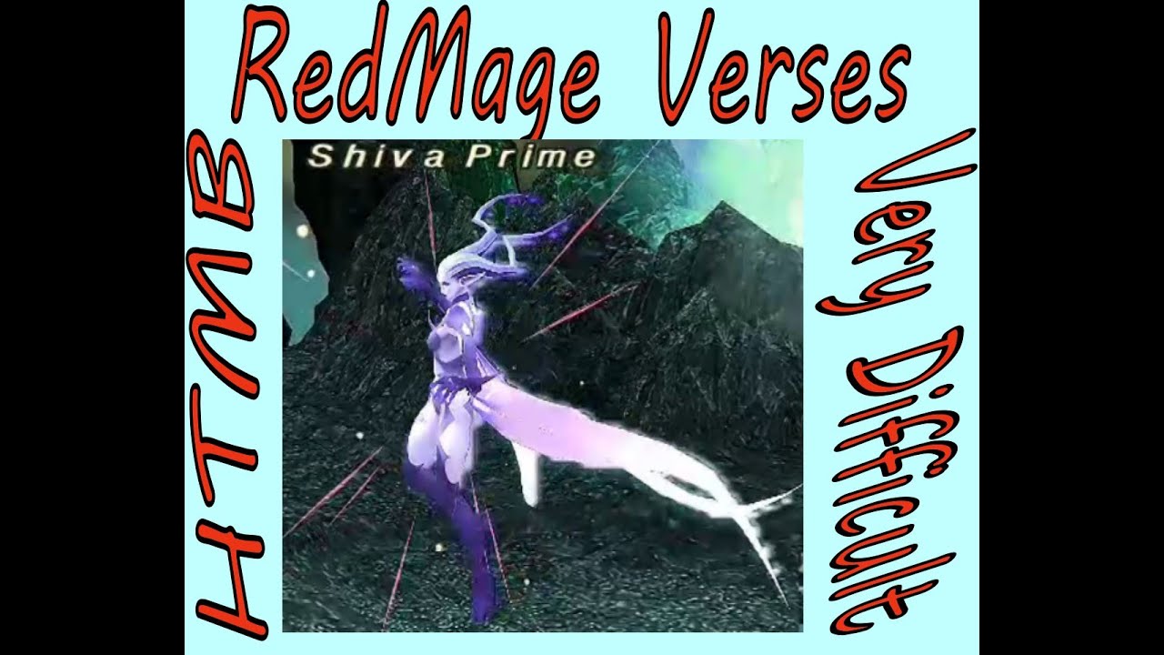 FFXI : Redmage Verses HTMS Shiva, VD, Solo.
