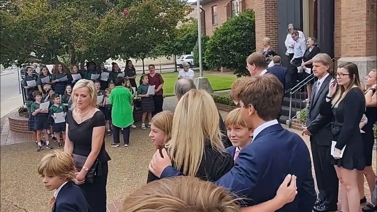 Nativity BVM Elementary School Children's Choir sings for Mr. Victor