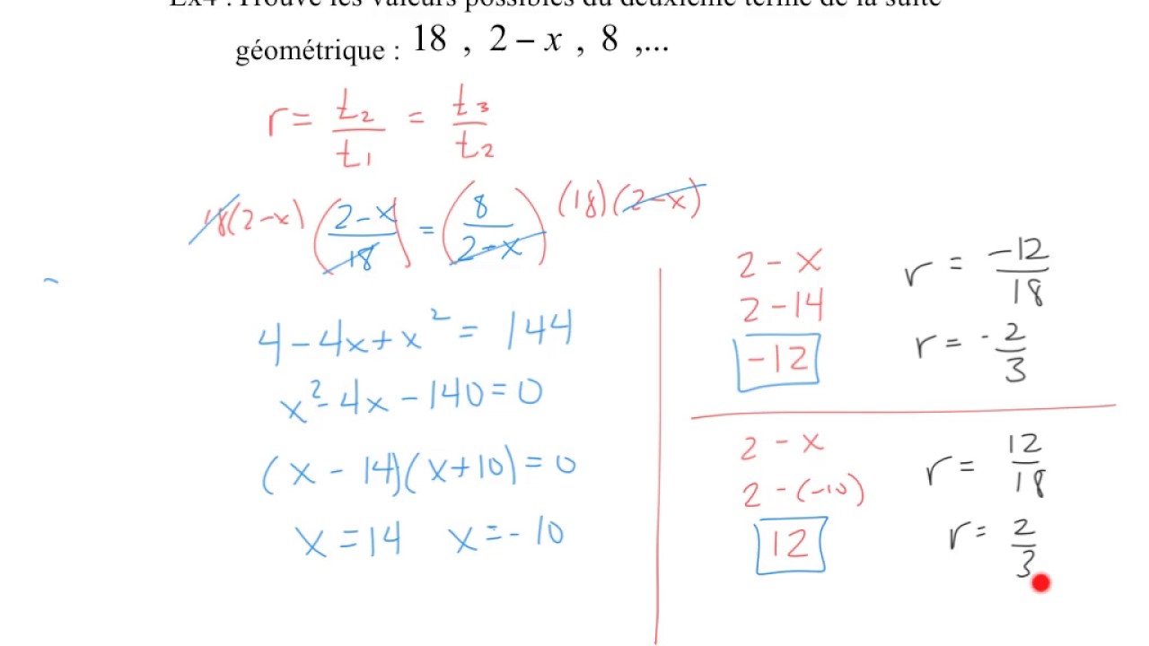 PC30S - Ex37 - Les suites geometriques