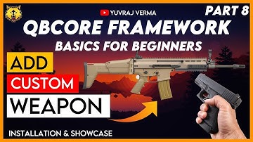 Add Custom Weapons in QBCore Server | QBCore Framework Weapons | FiveM QBCore Tutorial