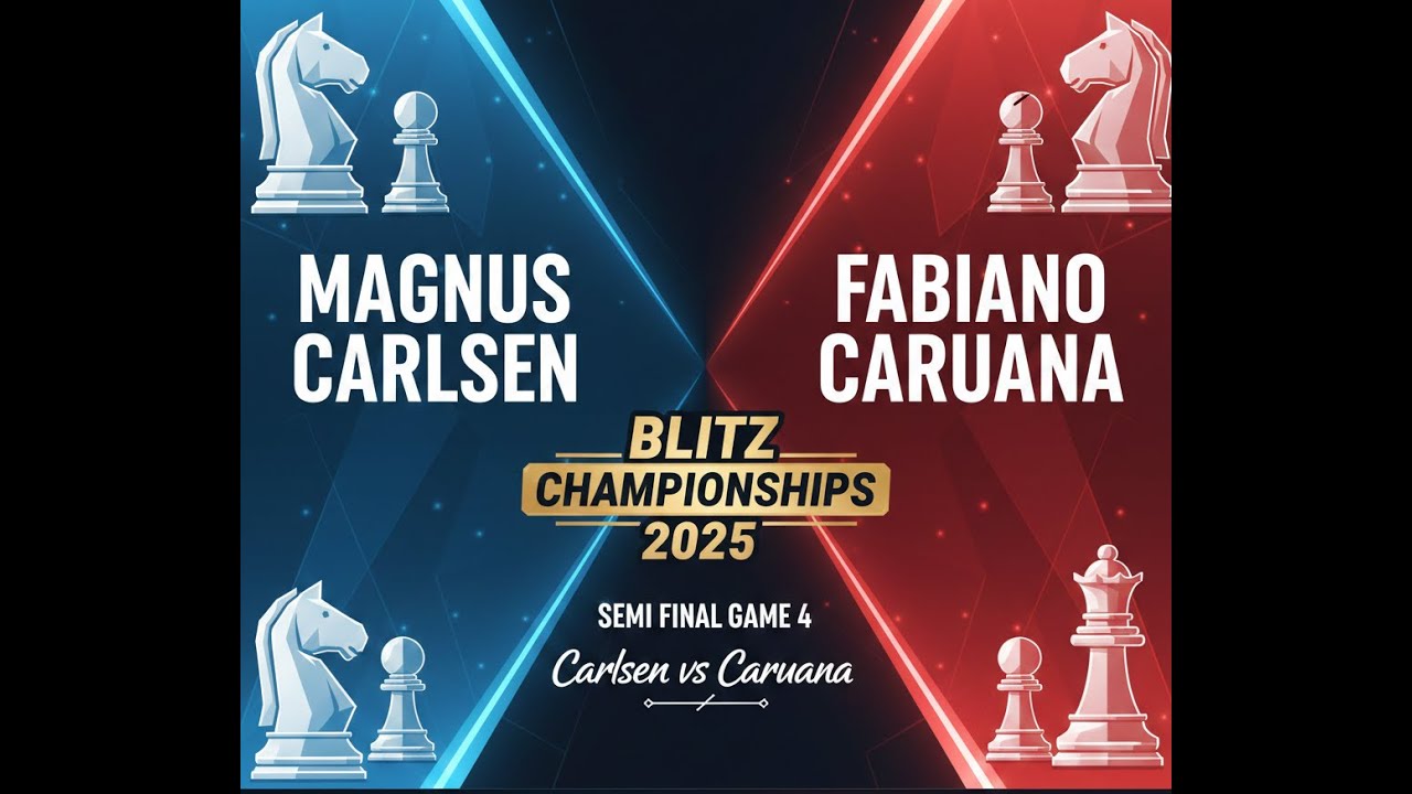 Magnus Carlsen vs Fabiano Caruana | THE DECIDER! World Blitz Championship 2025 Semi-Final Game 4