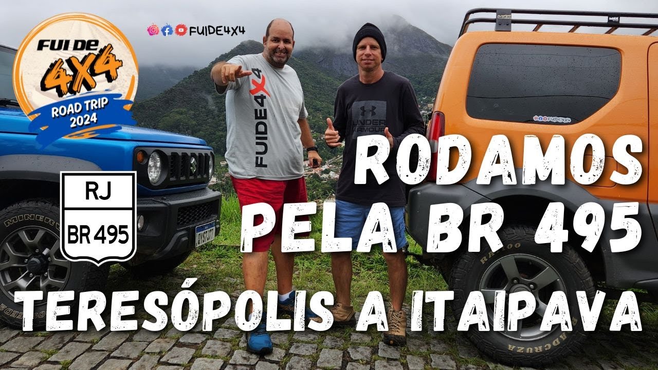 FUI DE 4X4. RODAMOS PELA BR 495 TERESÓPOLIS A ITAIPAVA RJ