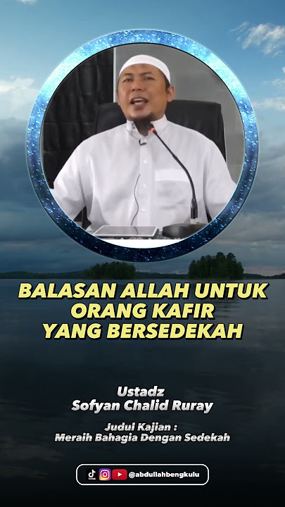 Balasan Allah Untuk Orang Kafir Yang Bersedekah