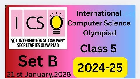 #FavFive | SOF International Computer Science Olympiad Class 5 Set B 2024-2025 | #class5 | #icso