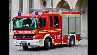 Ausfahrt Hlf, Rtw Und Naw Der Wache 1 München