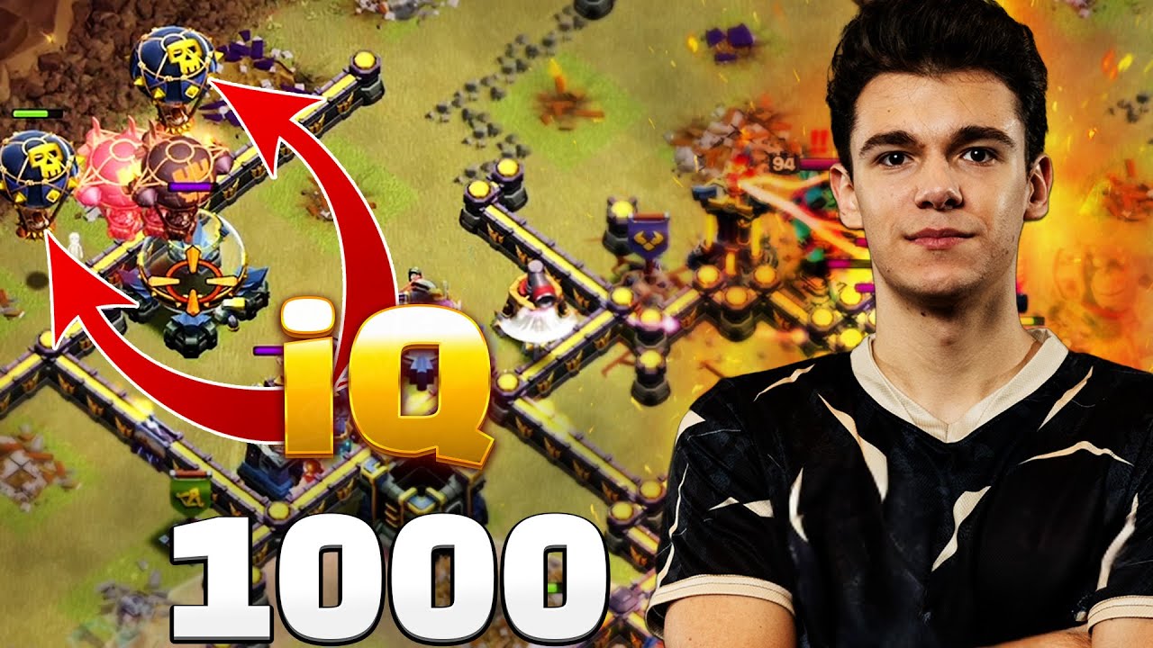 فقط یک نابغه اینطوری اتک می‌زنه! 🧠 (IQ 1000) کلش اف کلنز