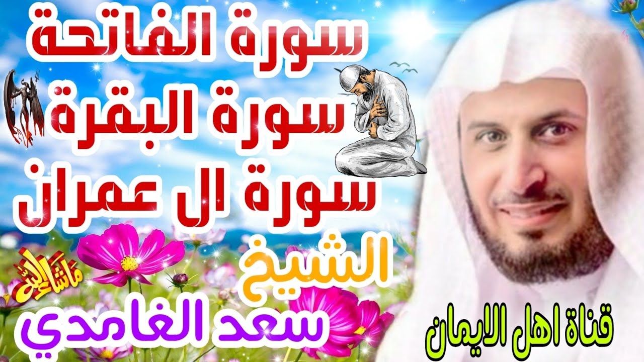 سورة البقرة سورة الفاتحة سورة ال عمران كاملة لطرد الشياطين والجن الشيخ سعد الغامدي surat albaqara
