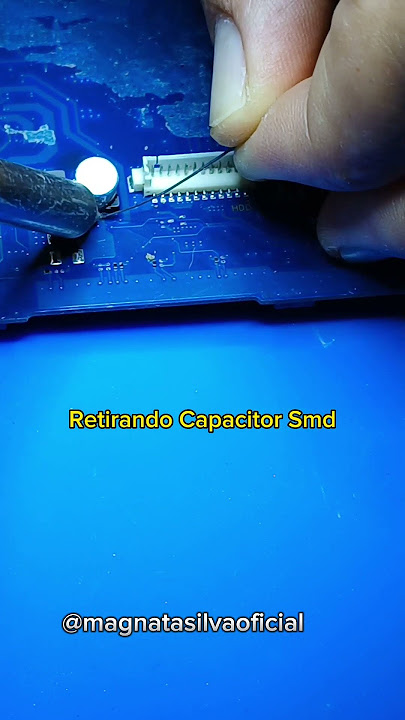 👉 DESSOLDANDO CAPACITOR  SÓLIDO SMD
