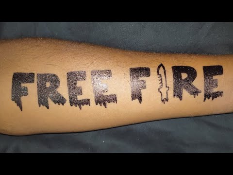 Free Fire Logo Tattoo Pen Tattoo Hand Tattoo Simple Tattoo Free Fire Tattoo Youtube