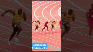 Usain Bolt🇯🇲 defeating Justin Gatlin🇺🇸 and Tyson Gay🇺🇸 London 2012 Olympic 100m final. Resimi